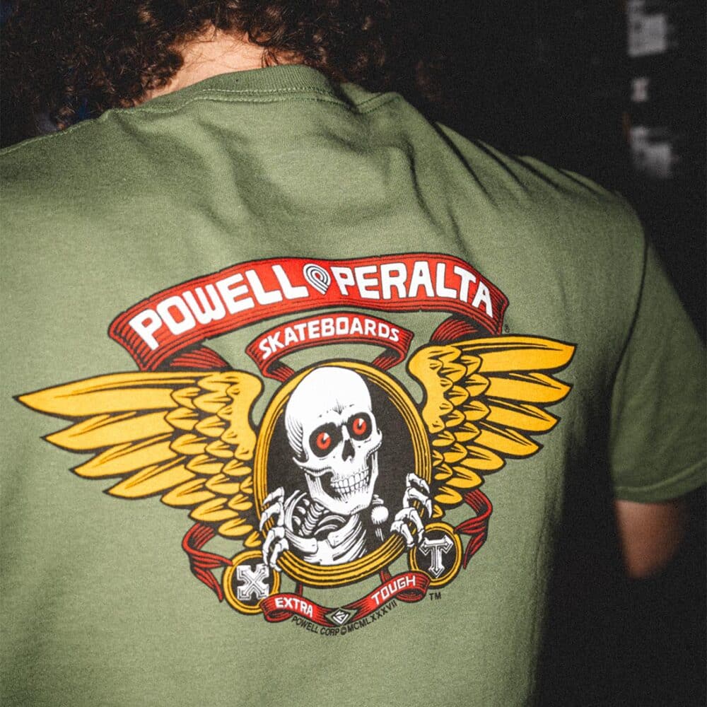 Powell Peralta Winged Ripper S/S T-Shirt - Green