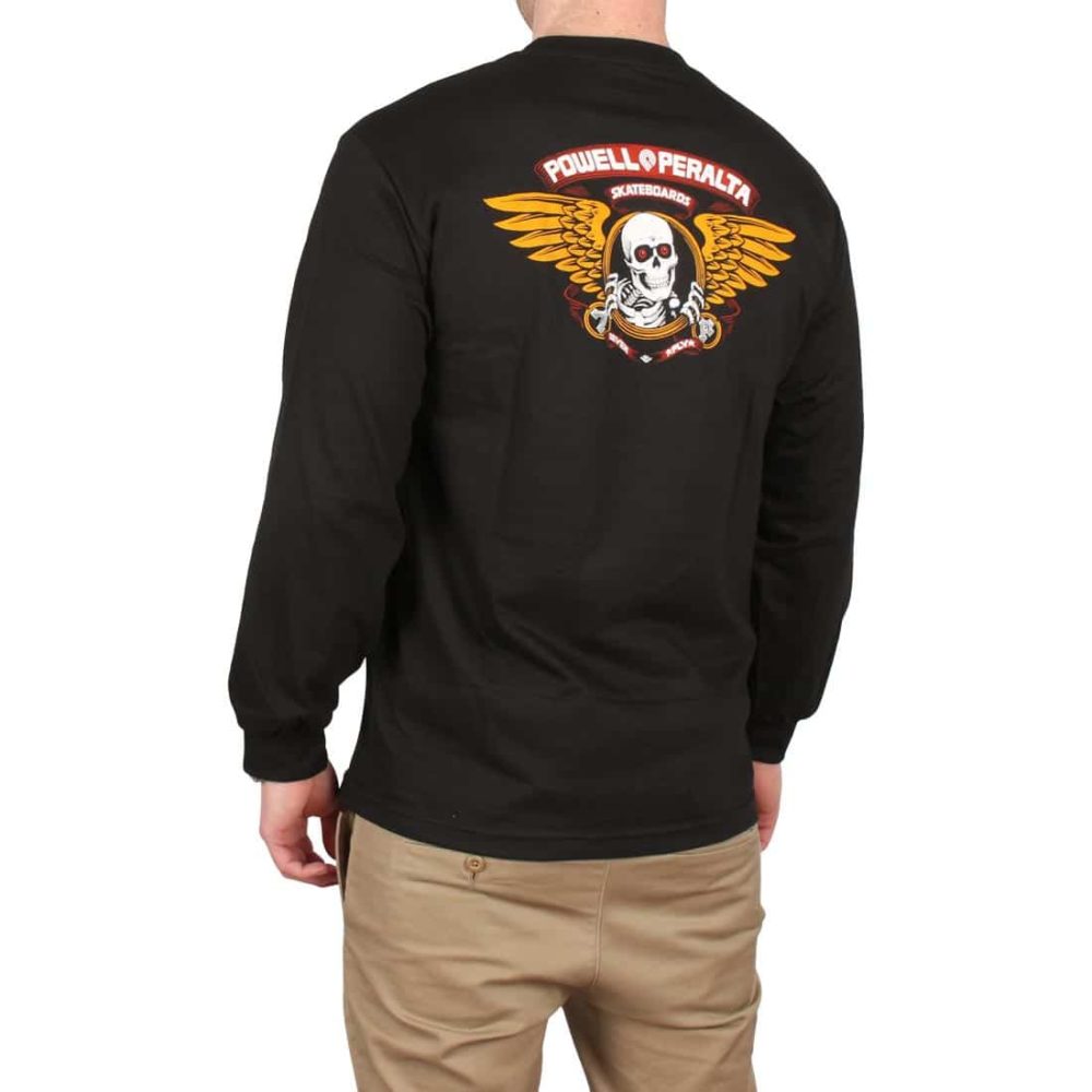 Powell Peralta Winged Ripper L/S T-Shirt - Black