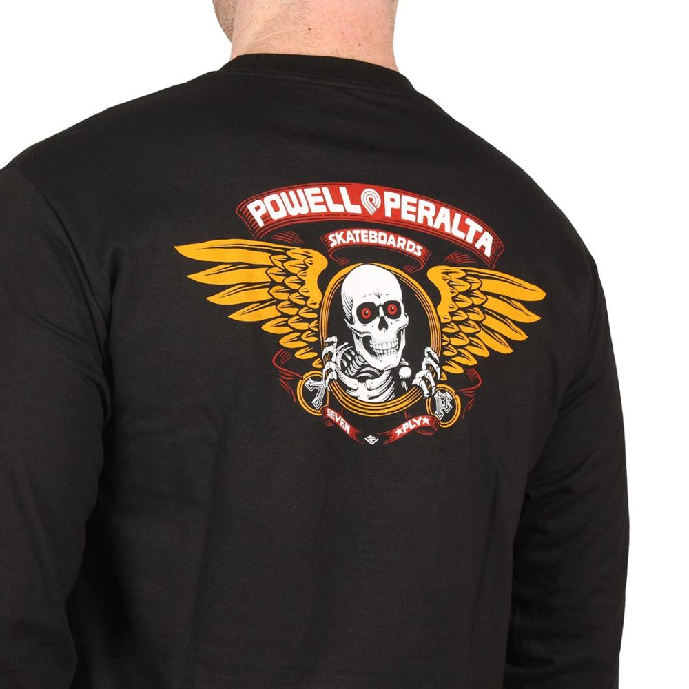 Powell Peralta Winged Ripper L/S T-Shirt - Black