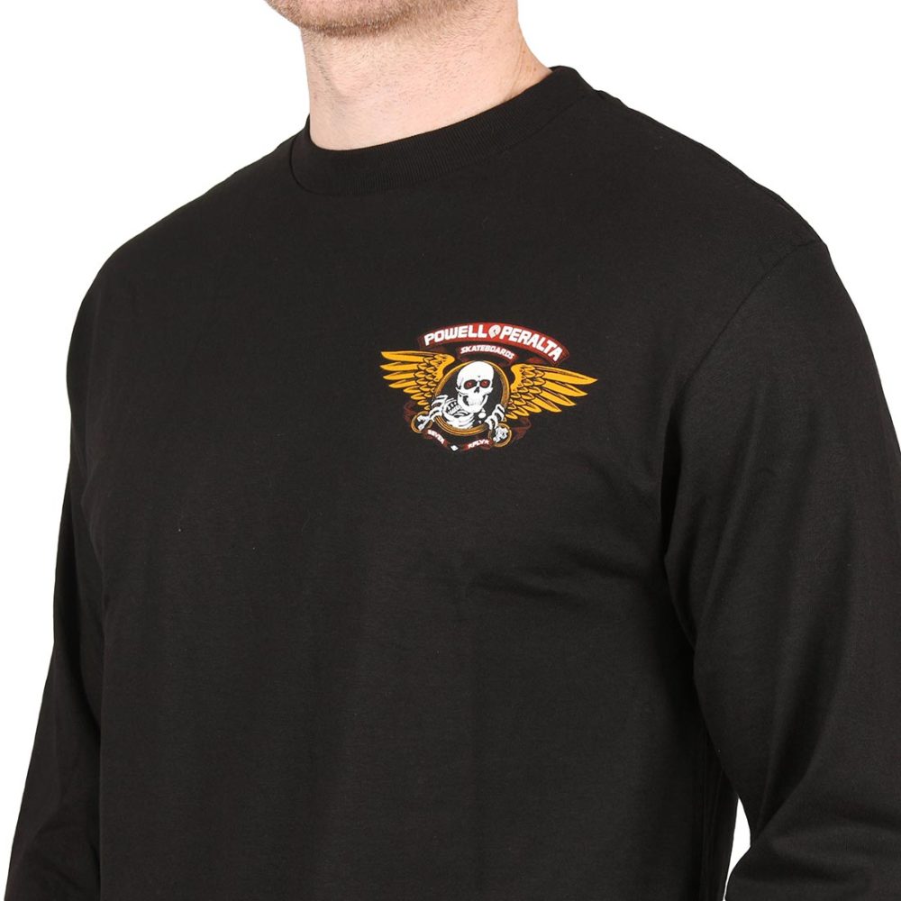 Powell Peralta Winged Ripper L/S T-Shirt - Black