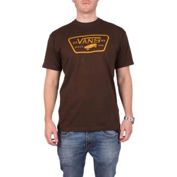 Vans Full Patch S/S T-Shirt - Dark Chocolate / Golden Yellow