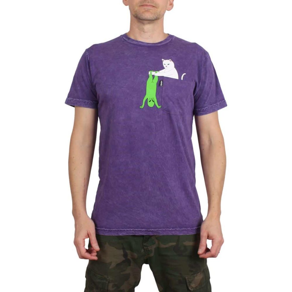 RIPNDIP Break Yo Self S/S T-Shirt - Purple Mineral Wash