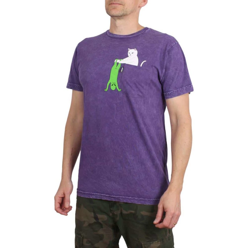 RIPNDIP Break Yo Self S/S T-Shirt - Purple Mineral Wash