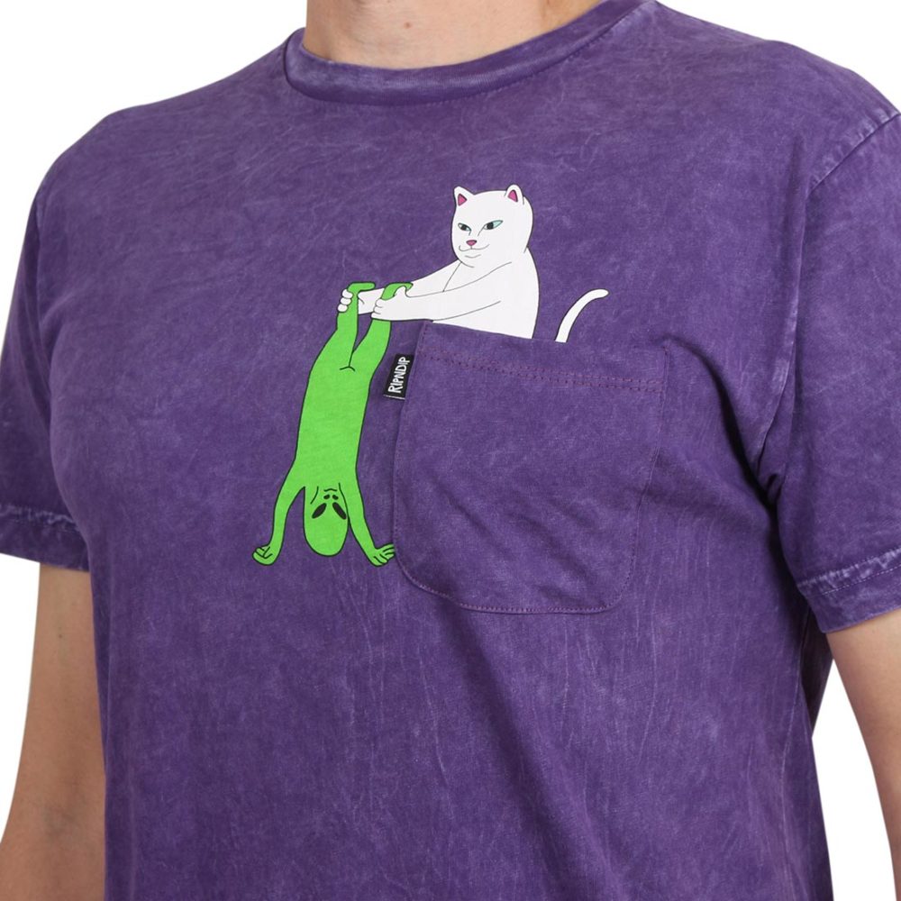 RIPNDIP Break Yo Self S/S T-Shirt - Purple Mineral Wash