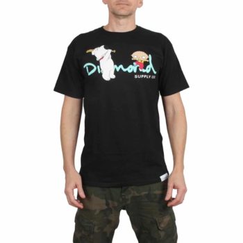 Diamond x Family Guy OG Script S/S T-Shirt - Black