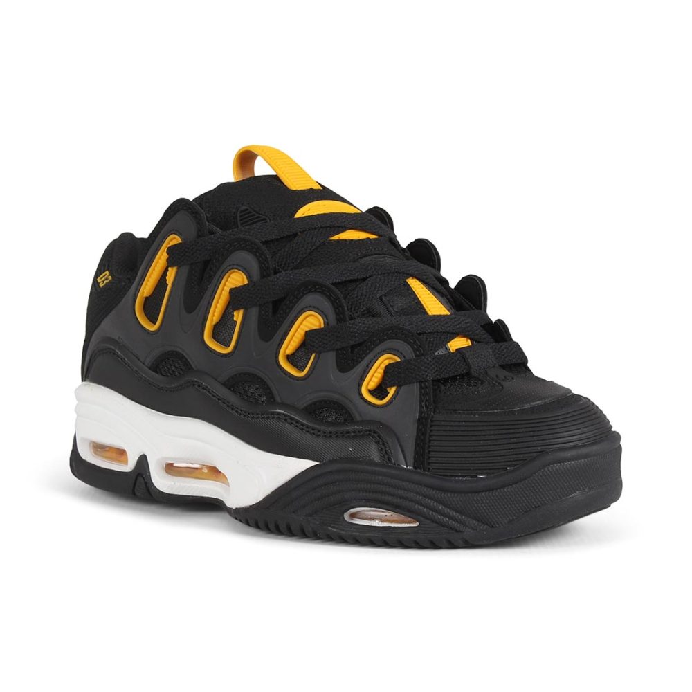 Osiris D3 2001 Shoes - Black / White / Yellow