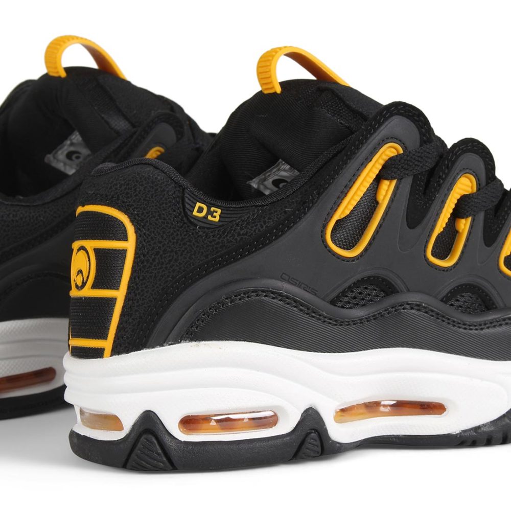 Osiris D3 2001 Shoes - Black / White / Yellow