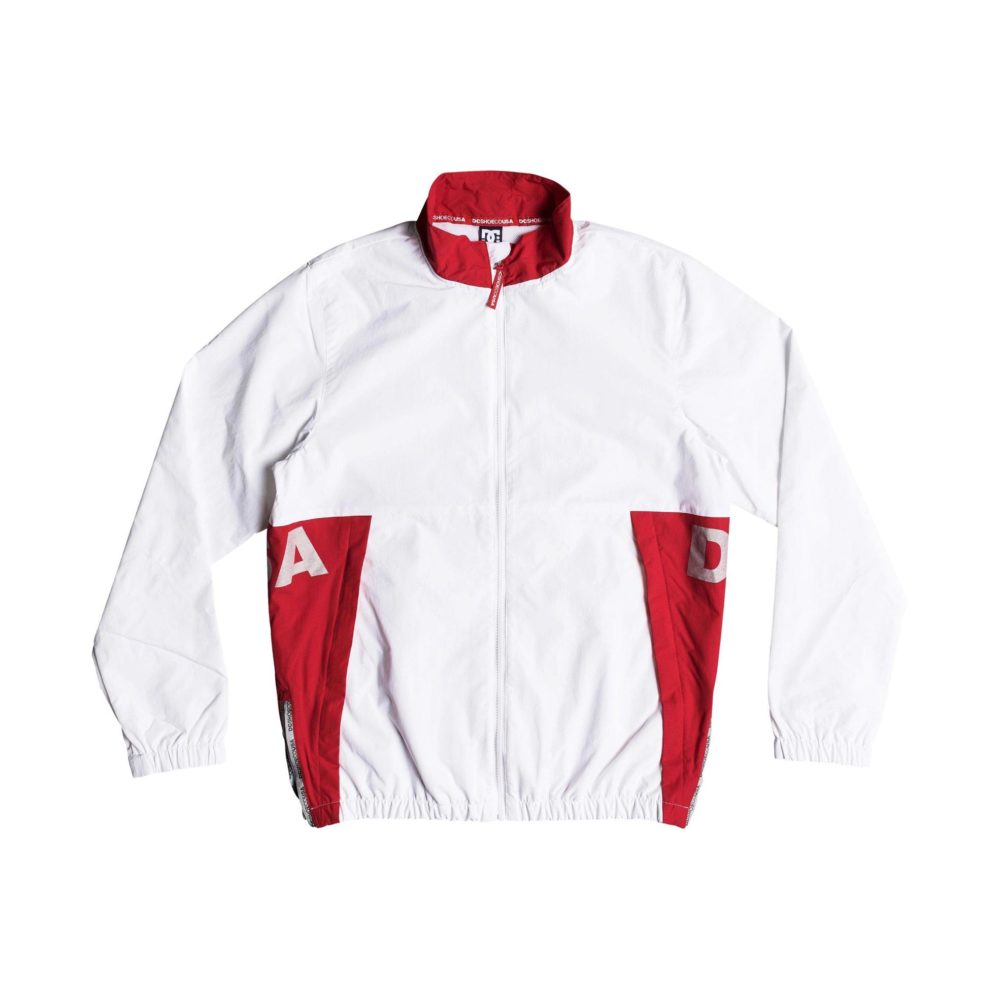 DC Shoes Skate Zip Up Tracksuit Jacket White WBB0