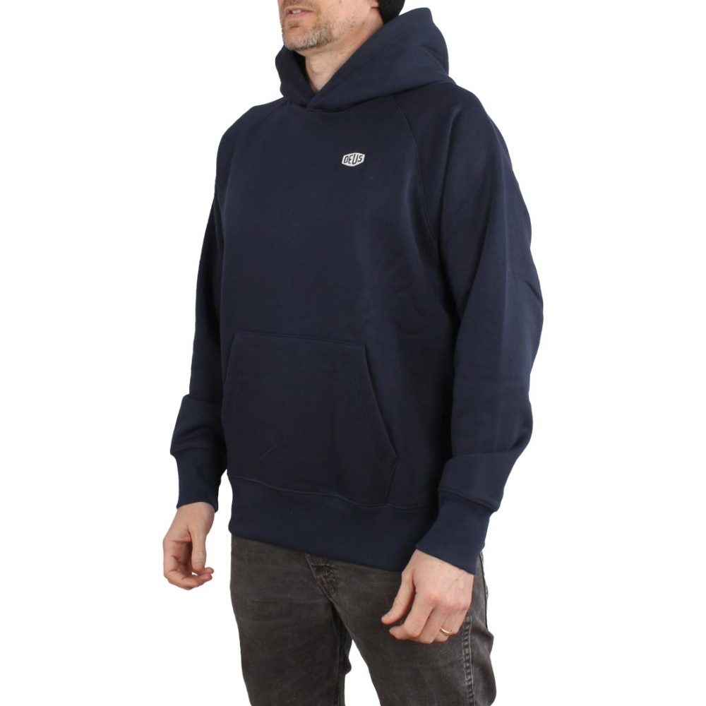 Deus Ex Machina Mike Shield Pullover Hoodie - Navy