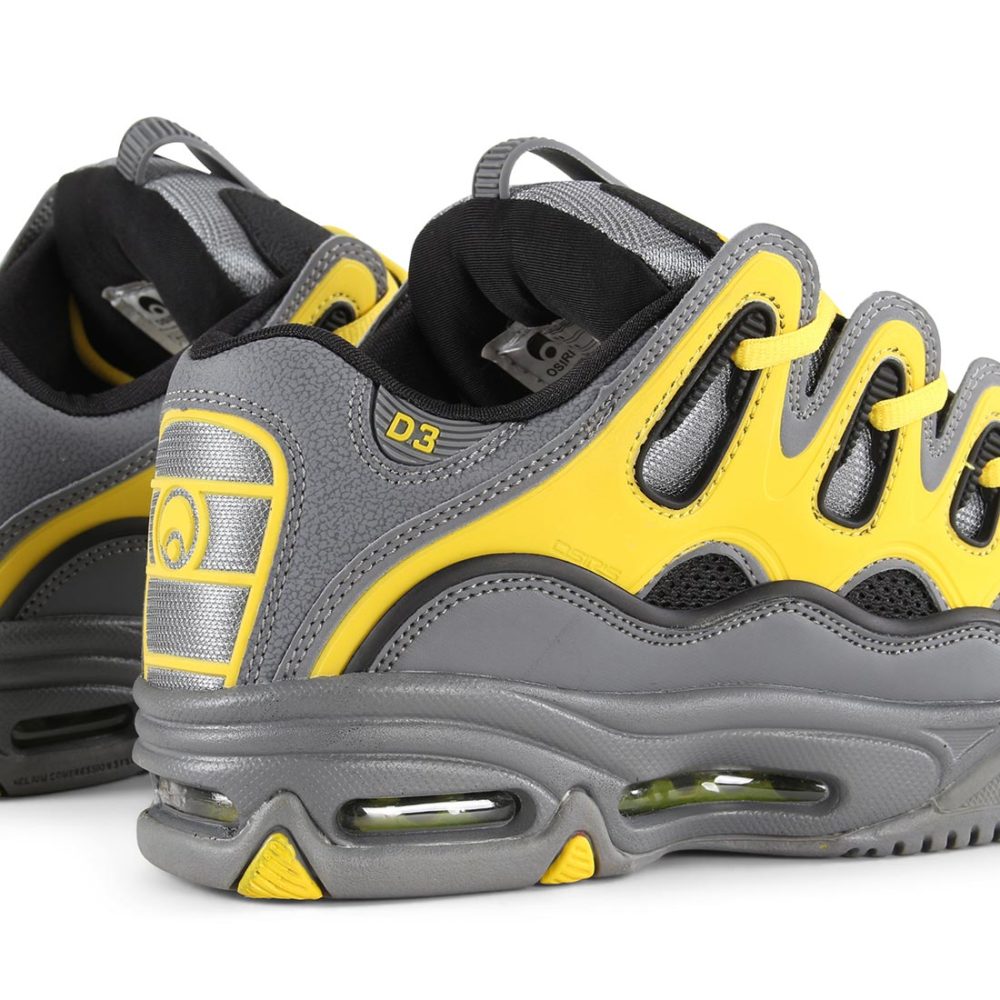 Osiris D3 2001 Shoes - Charcoal / Yellow