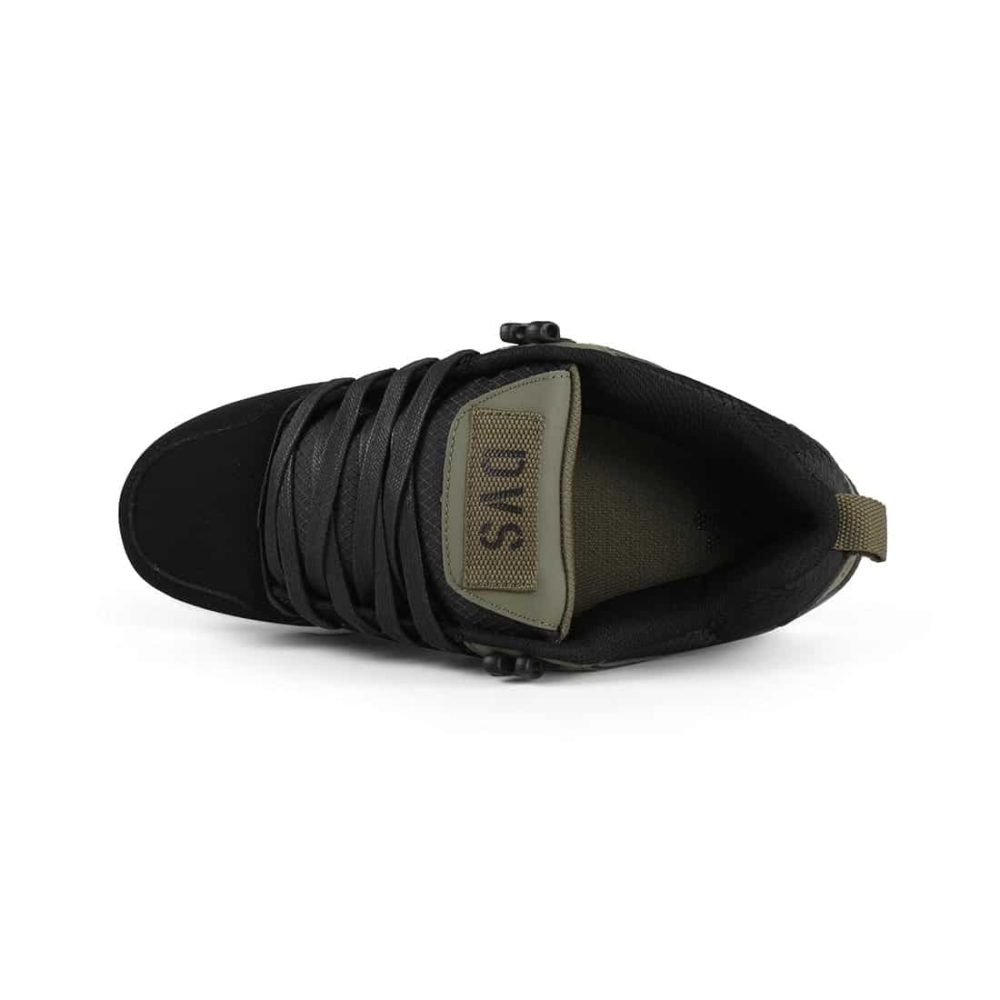 DVS Enduro 125 Skate Shoes - Olive/Black/White Nubuck