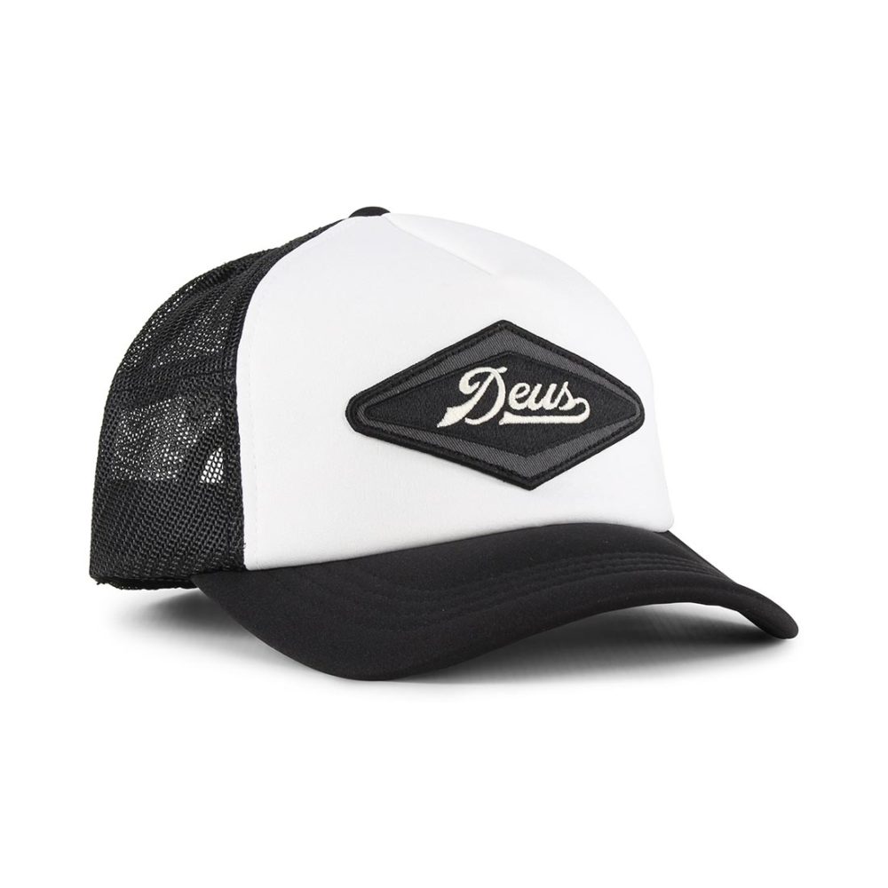 Deus Ex Machina Diamond Trucker Cap - Black / White