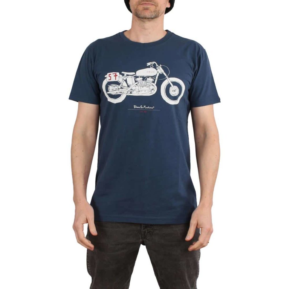 Deus Ex Machina The KR S/S T-Shirt - Navy - Supereight