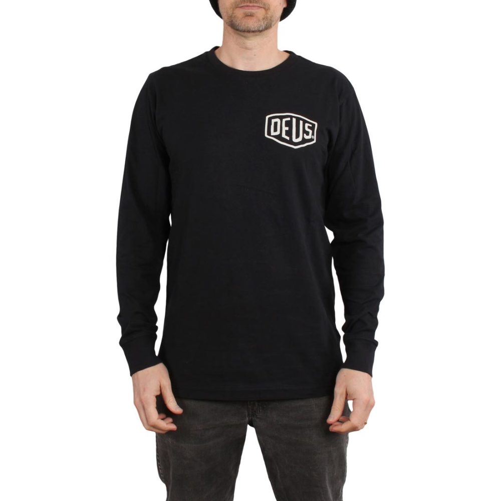 Deus Ex Machina Tokyo Address L/S T-Shirt - Black