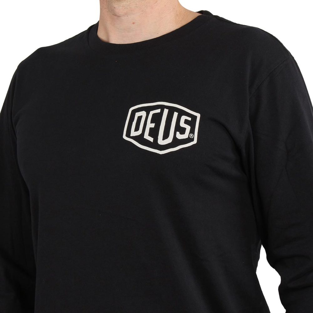 Deus Ex Machina Tokyo Address L/S T-Shirt - Black