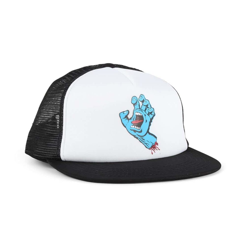 Santa Cruz Classic Hand Mesh Back Cap - White/Black