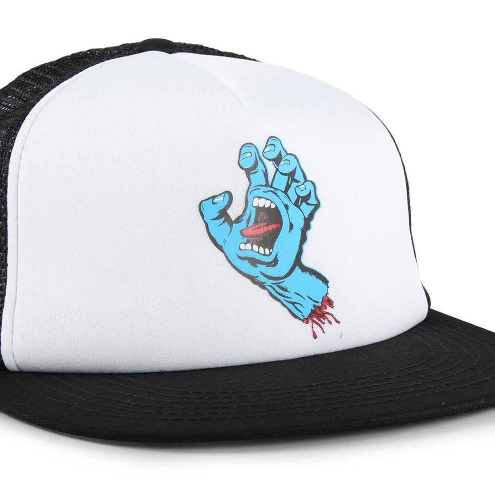 Santa Cruz Classic Hand Mesh Back Cap - White / Black