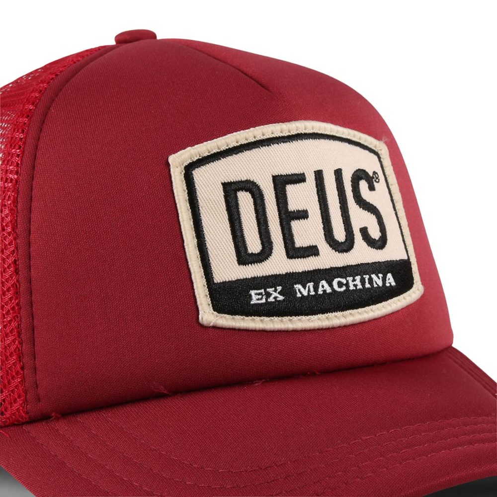 Deus Ex Machina Moretown Mesh Back Trucker Cap - Plum Red