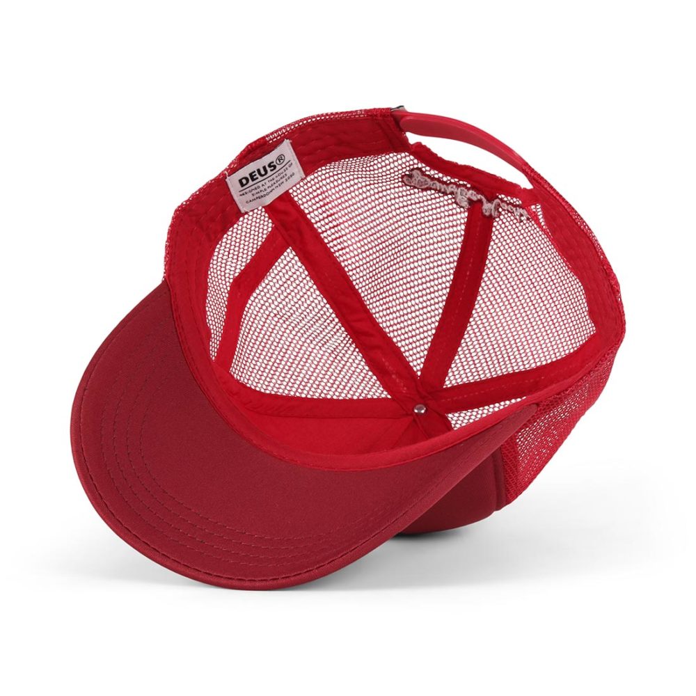 Deus Ex Machina Moretown Mesh Back Trucker Cap - Plum Red