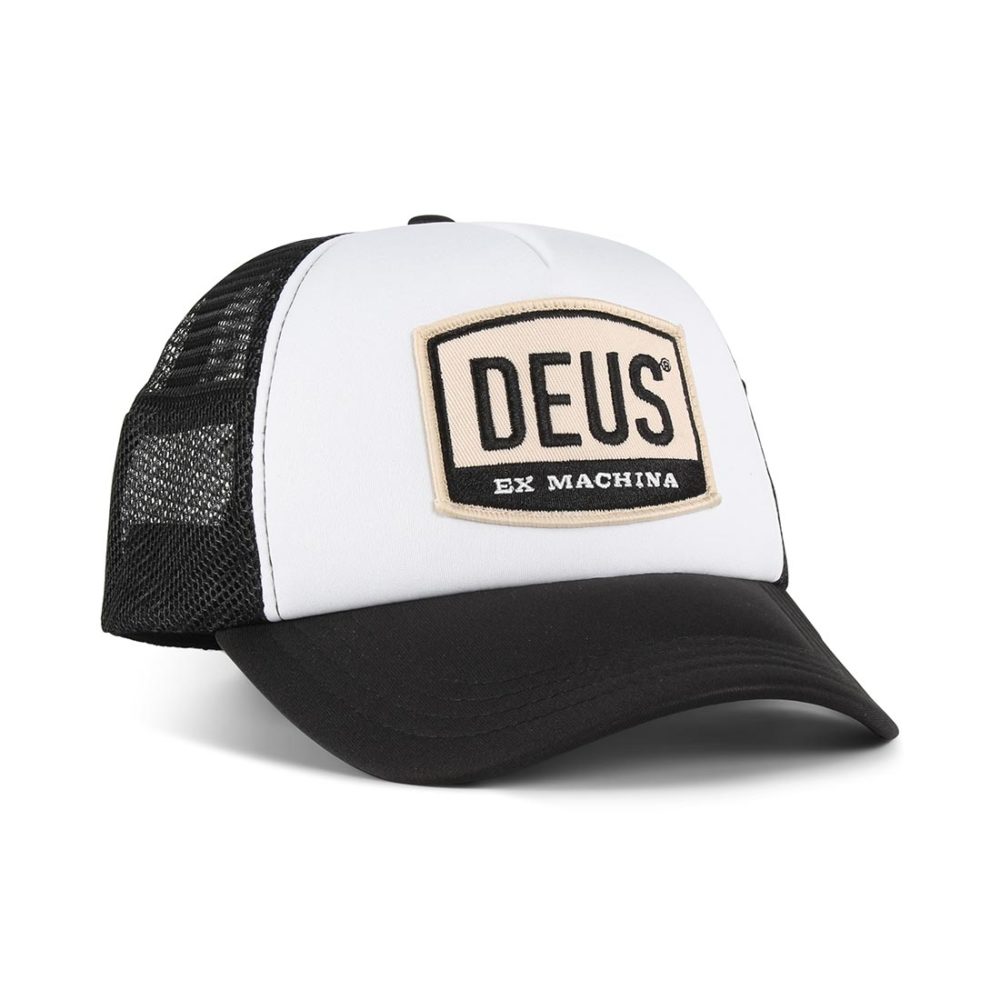 Deus Ex Machina Moretown Mesh Back Trucker Cap - White / Black