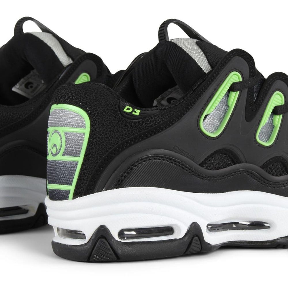 Osiris D3 2001 Shoes - Black / White / Green