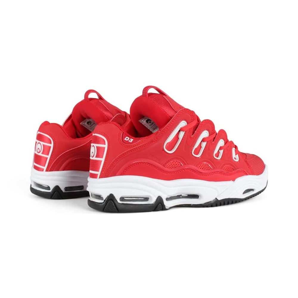 Osiris D3 2001 Shoes – Red / White / Black