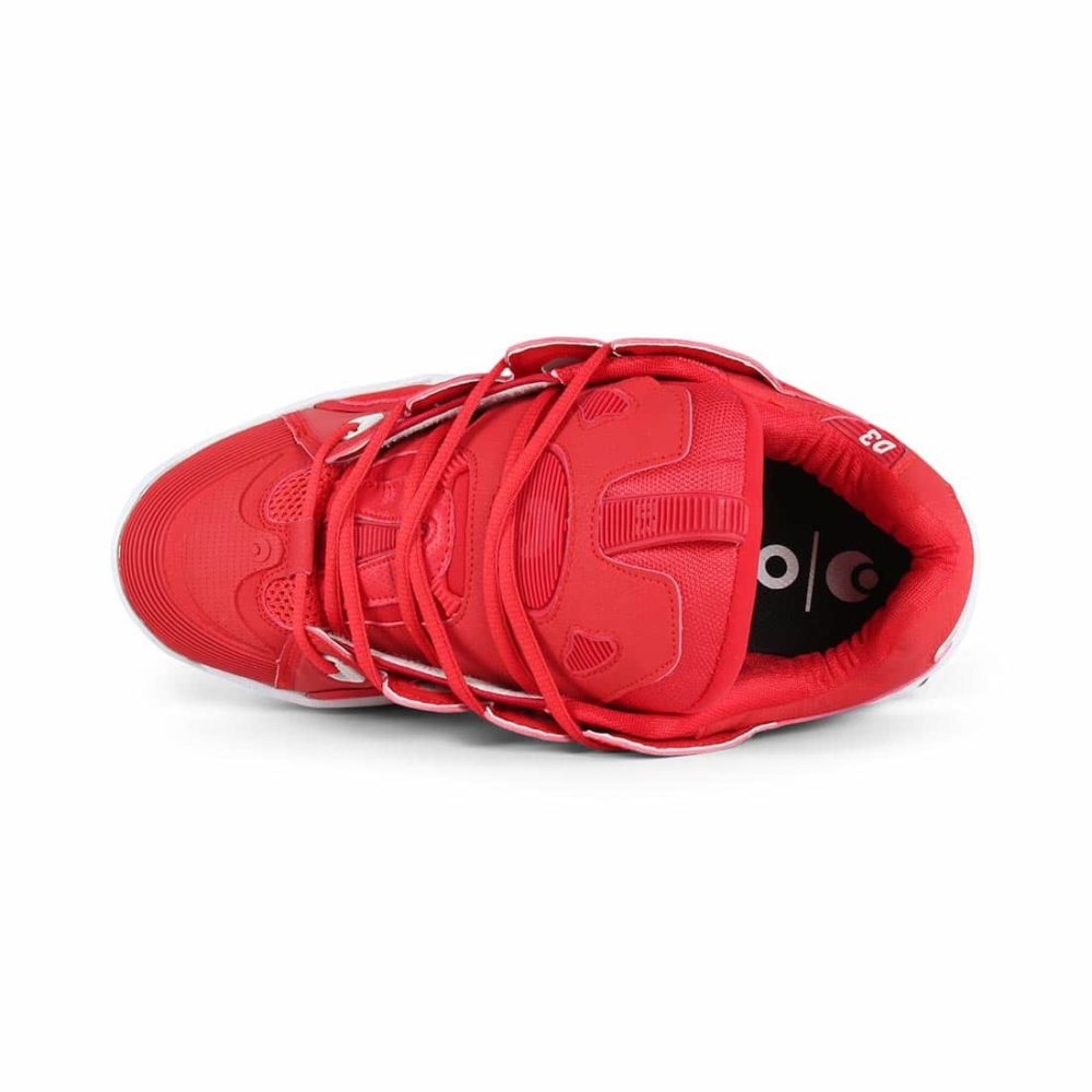 Osiris D3 2001 Shoes – Red / White / Black