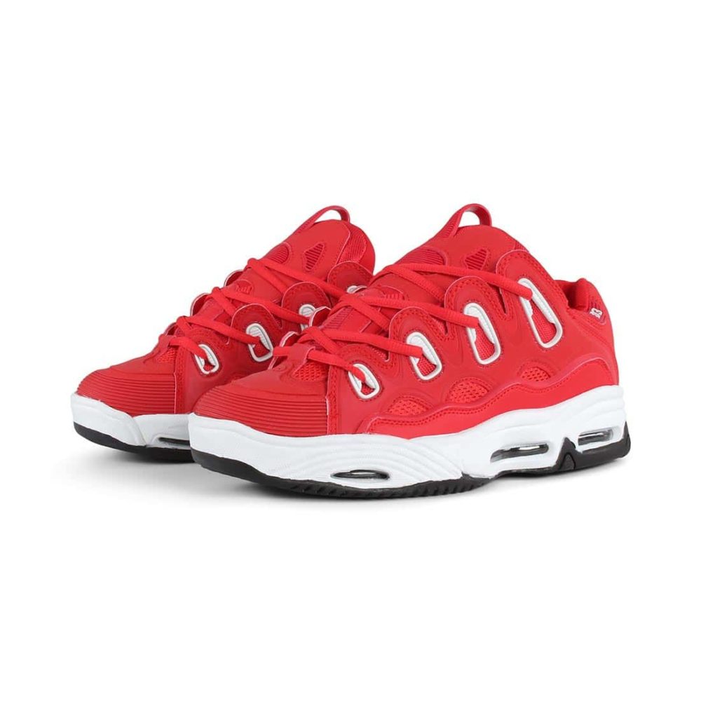 Osiris D3 2001 Shoes – Red / White / Black