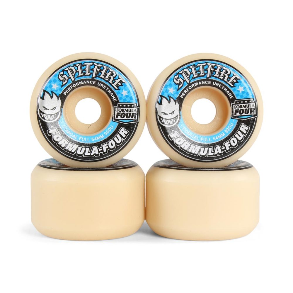 Spitfire Formula Four Conical Full 54mm Wheels - Off White