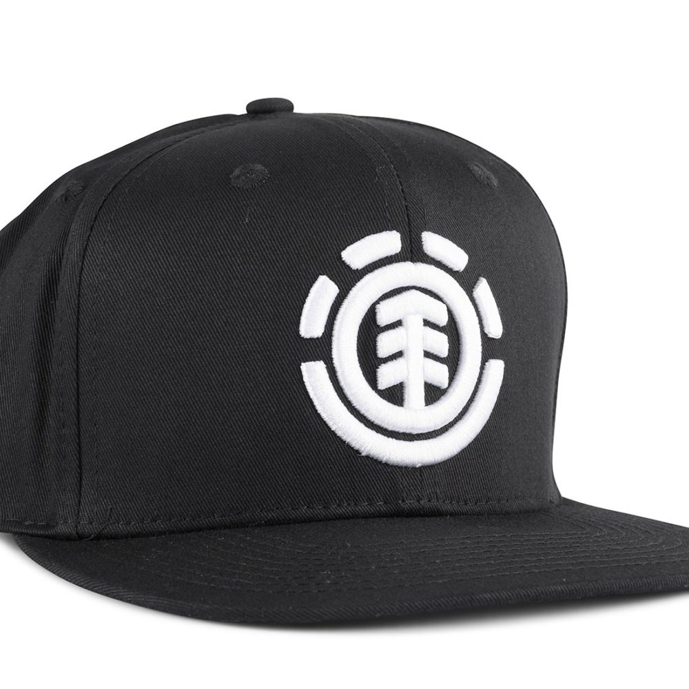 Element Knutsen Snapback Cap – Black / White