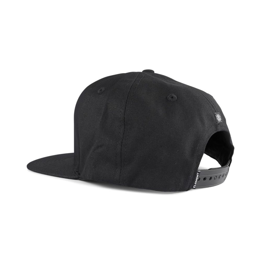 Element Knutsen Snapback Cap – Black / White