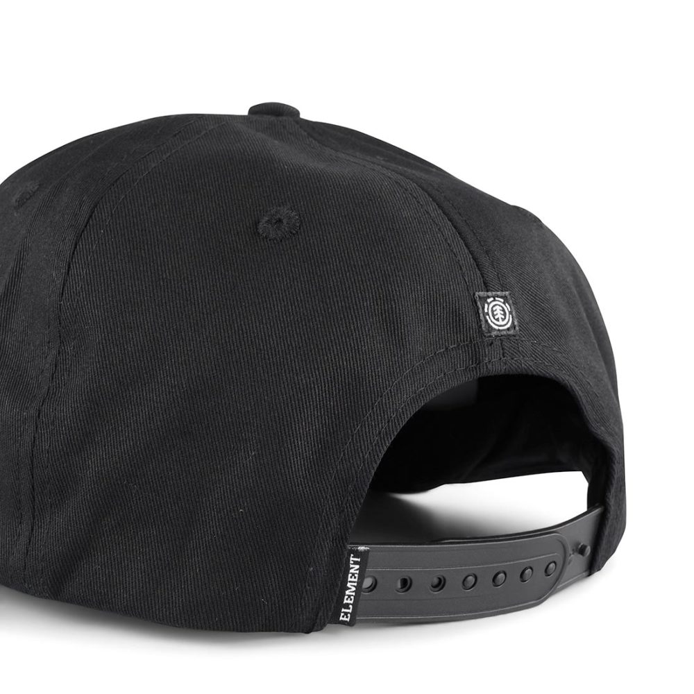 Element Knutsen Snapback Cap – Black / White