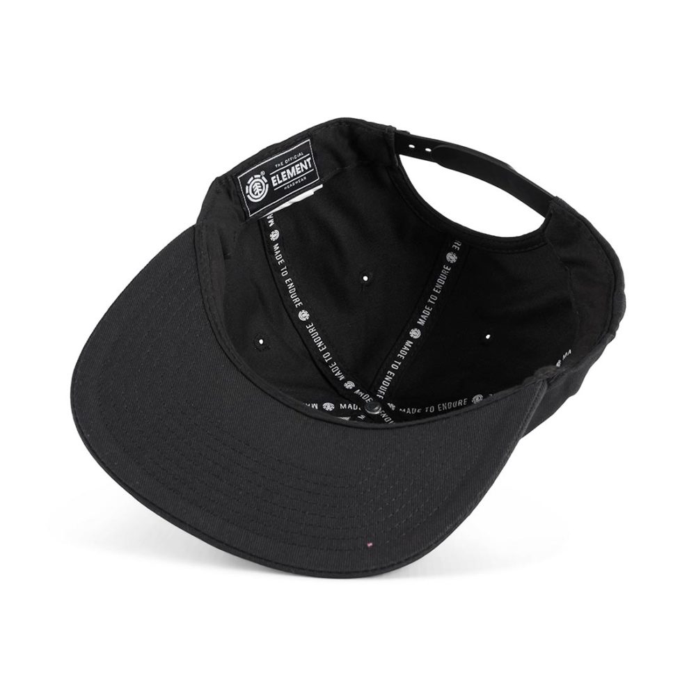 Element Knutsen Snapback Cap – Black / White