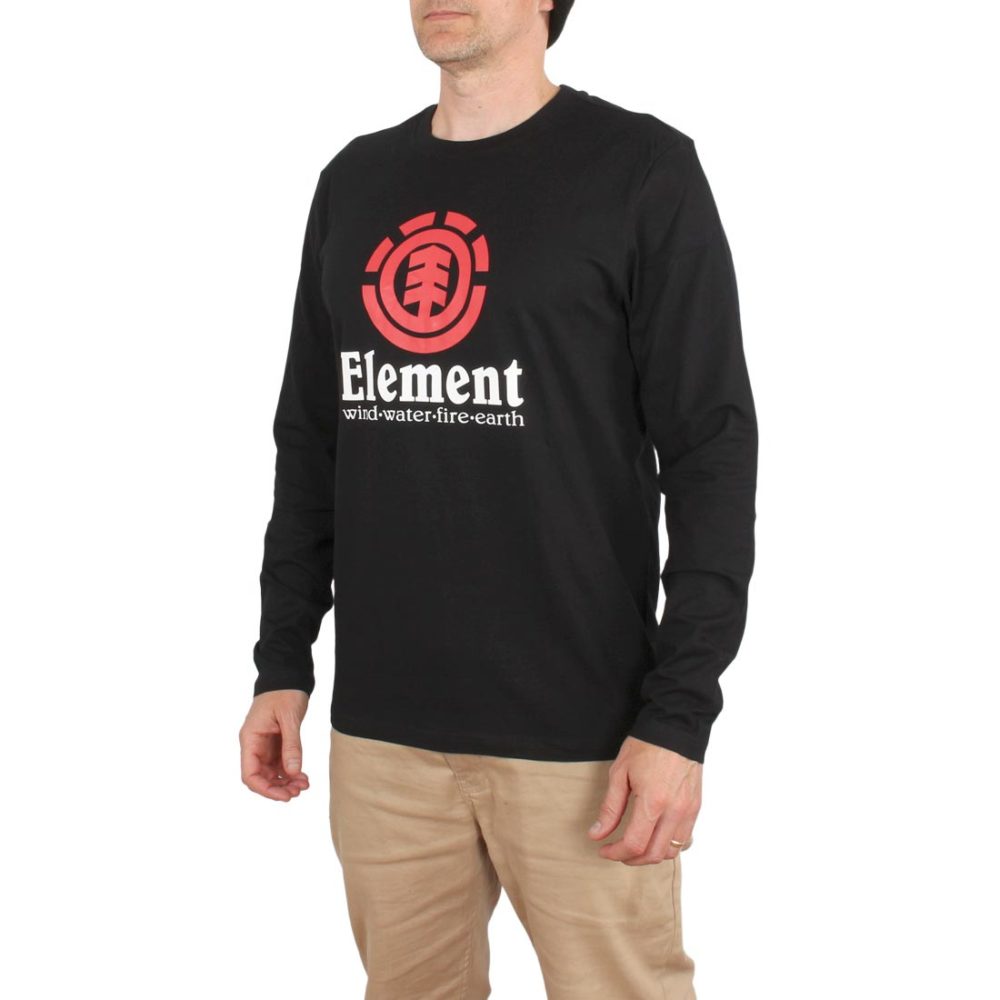 Element Vertical L/S T-Shirt - Flint Black (SS19)