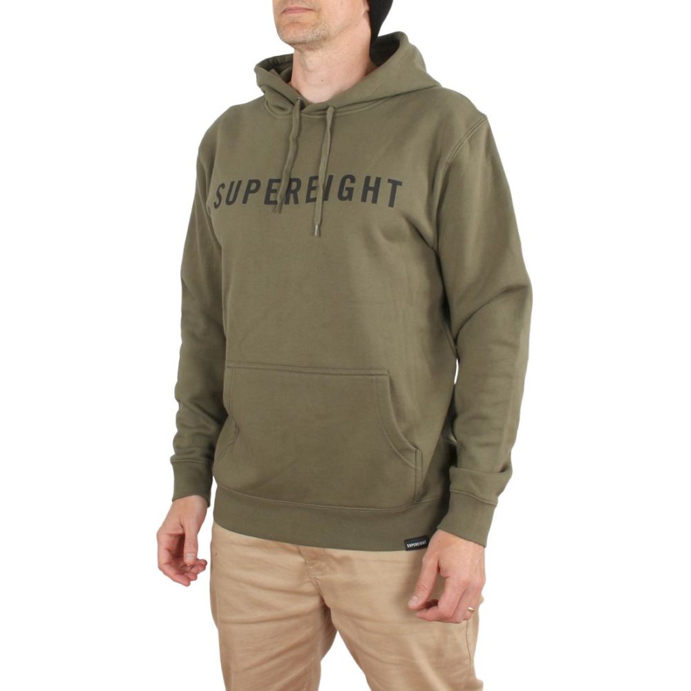 Supereight Supply Co Horizontal Pullover Hoodie – Army