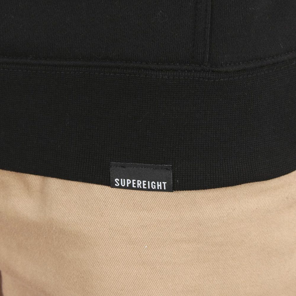 Supereight Supply Co Horizontal Pullover Hoodie – Black