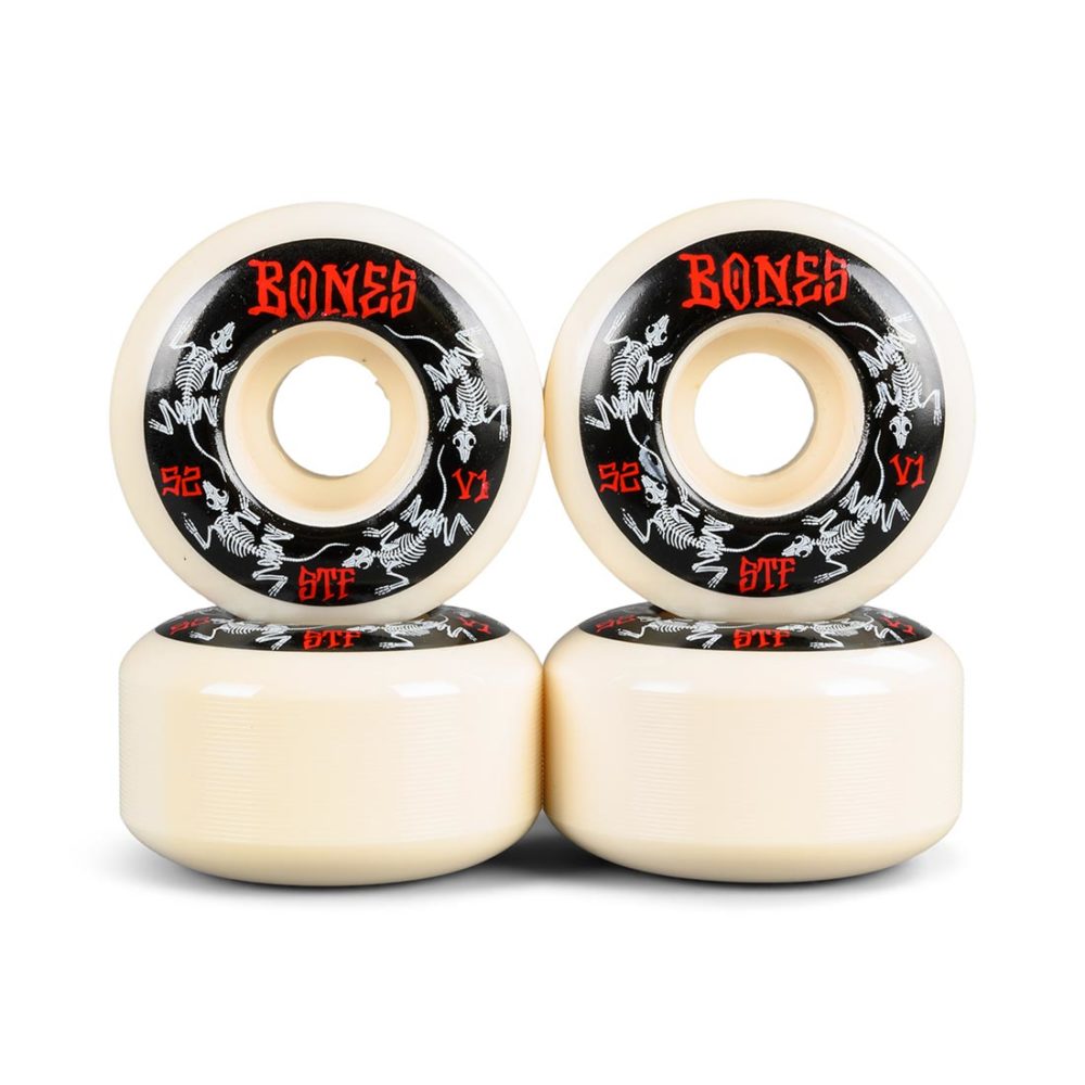 Bones STF V1 Series 52mm Wheels – White