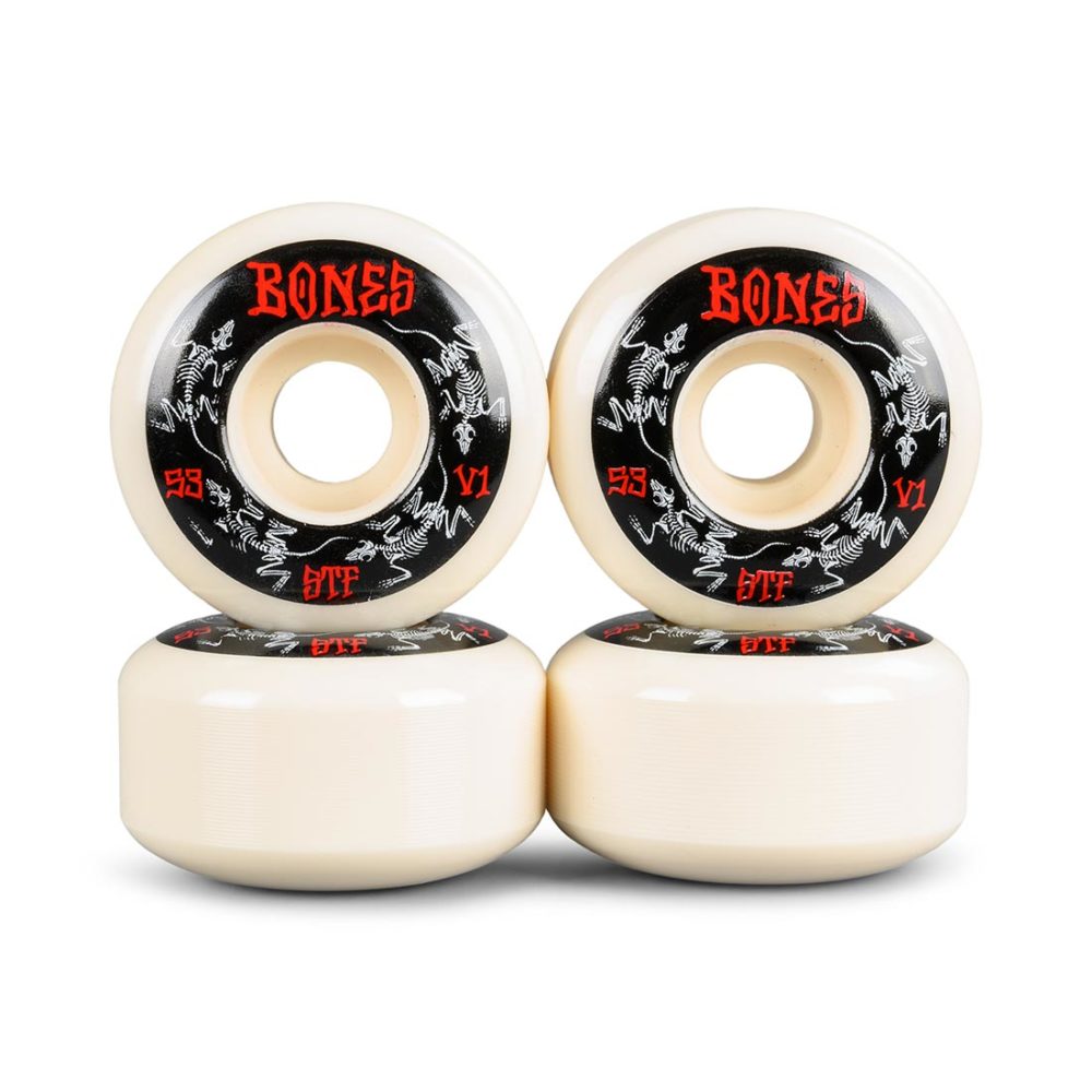 Bones STF V1 Series 53mm Wheels – White