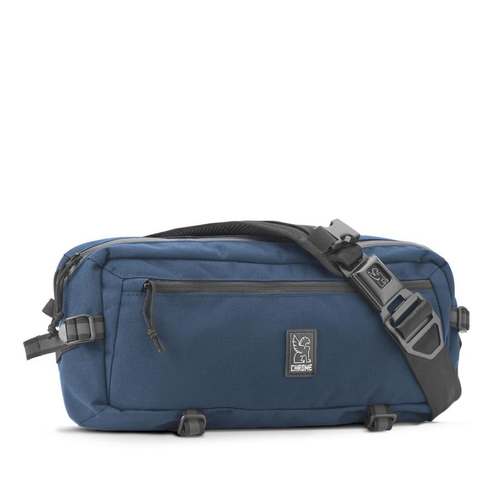 Chrome Kadet Nylon 9L Messenger Navy Aluminium