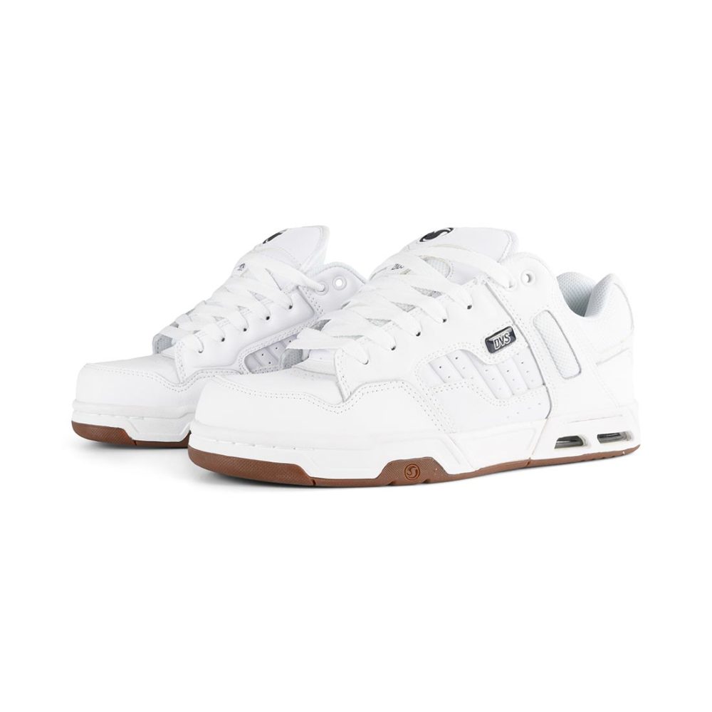 DVS Enduro Heir Skate Shoes - White/Gum