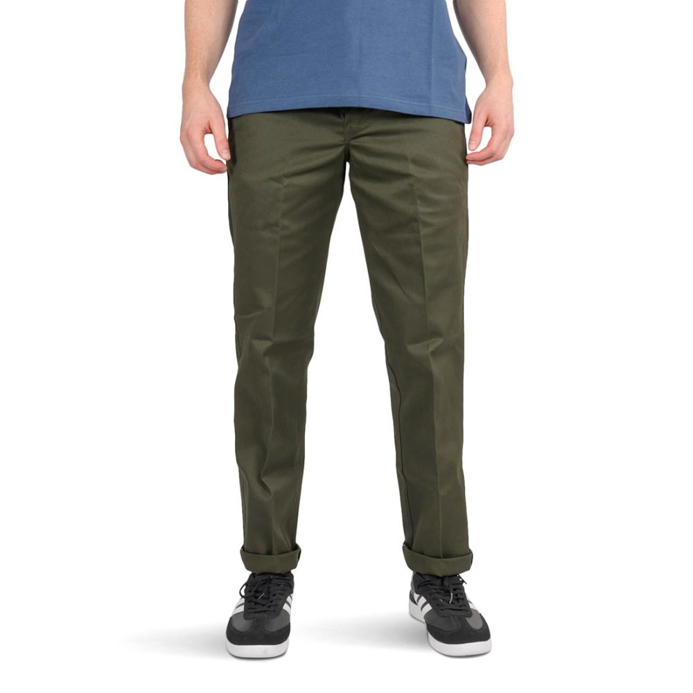 Dickies 873 Slim Straight Work Pant - Olive Green