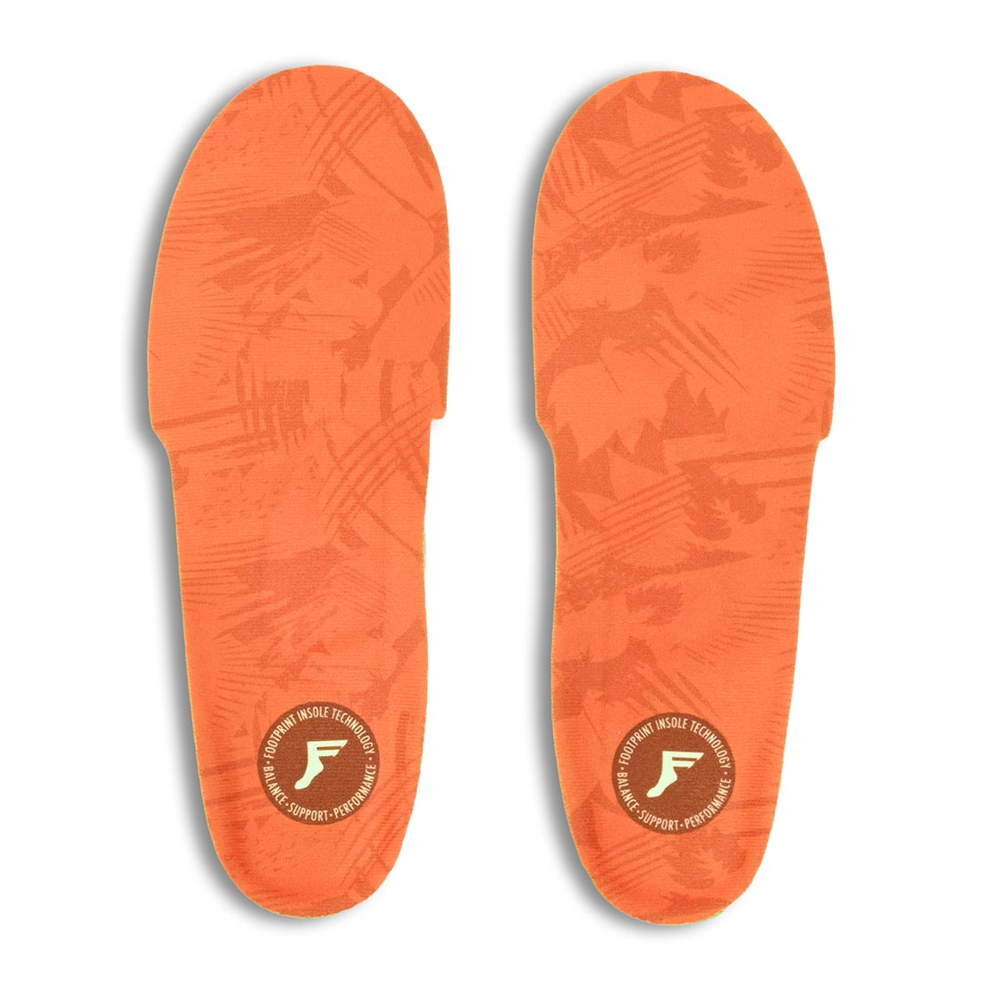 Footprint Kingfoam Orthotic Insoles - Orange Camo