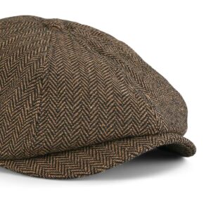 Brixton Brood Snap Cap - Brown/Khaki