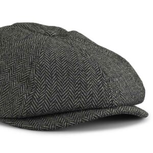 Brixton Brood Snap Cap - Grey/Black