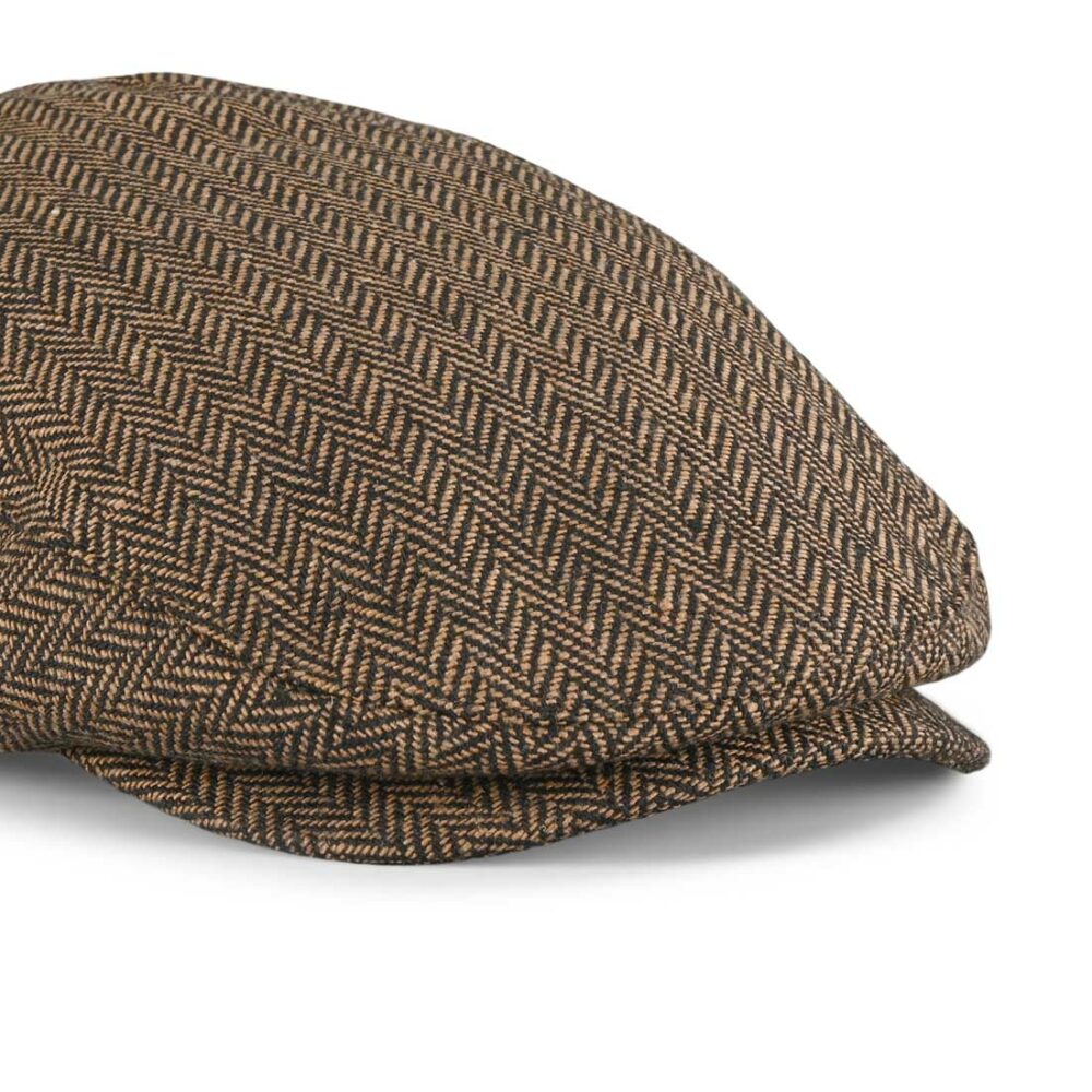 Brixton Hooligan Snap Flat Cap - Brown/Khaki
