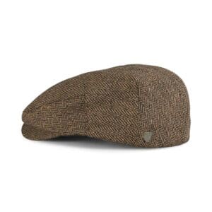 Brixton Hooligan Snap Flat Cap - Brown/Khaki