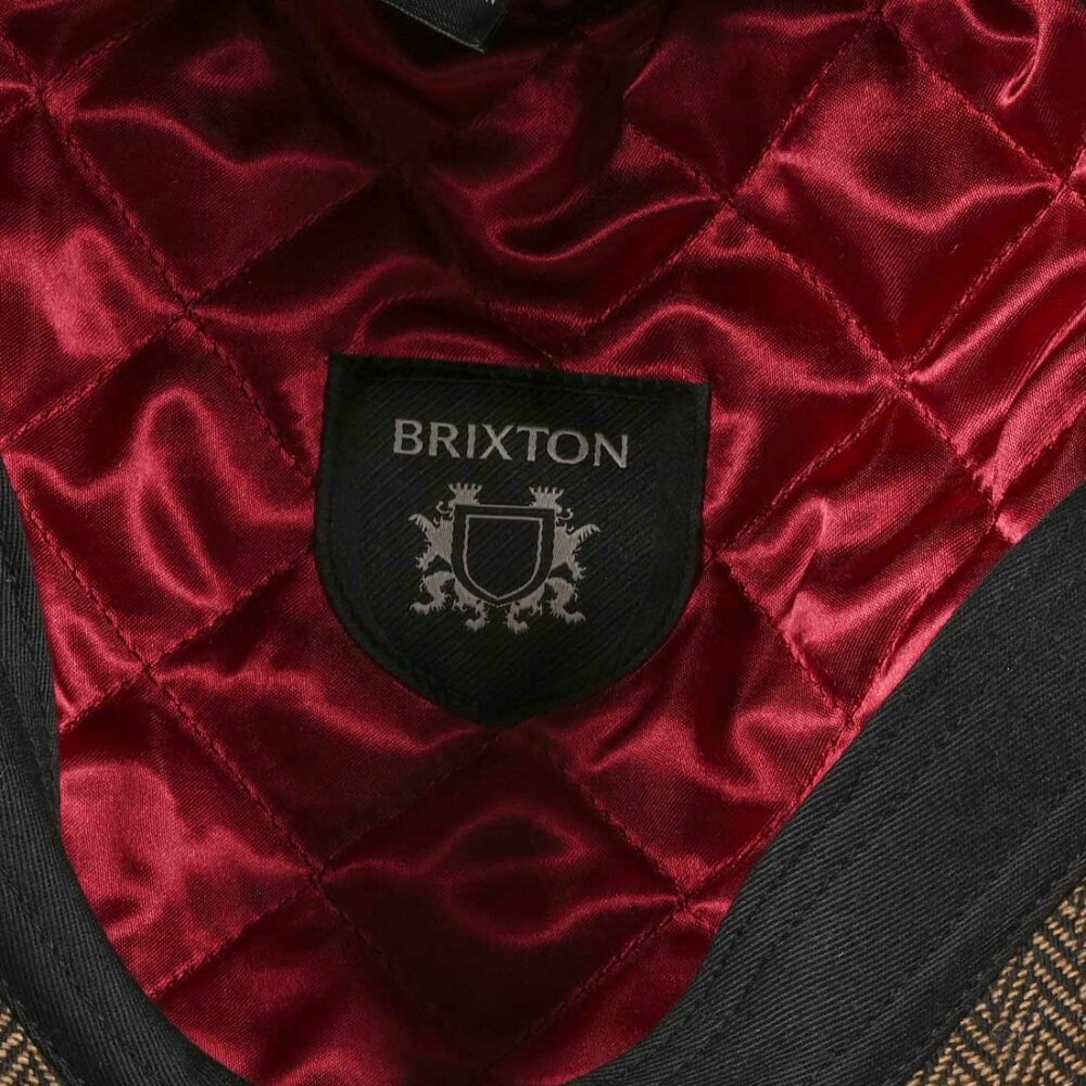 Brixton Hooligan Snap Flat Cap - Brown/Khaki
