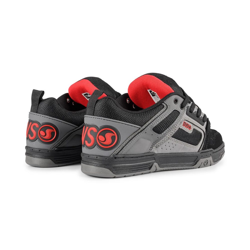 DVS Comanche Black Nubuck Charcoal Red
