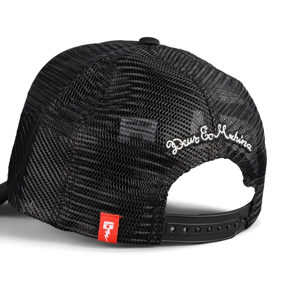 Deus Ex Machina Biarritz Address Mesh Back Trucker Cap - Black