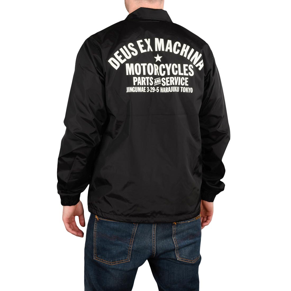 Deus Ex Machina Tokyo Address Coach Jacket - Black